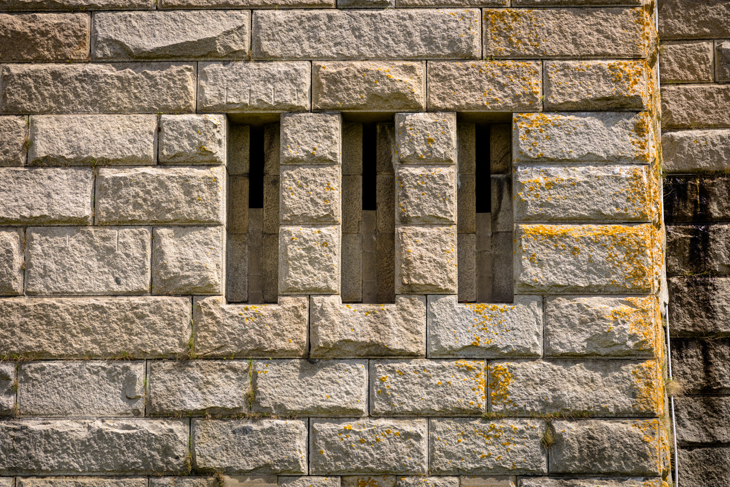 Gun slots in Fort Rodman