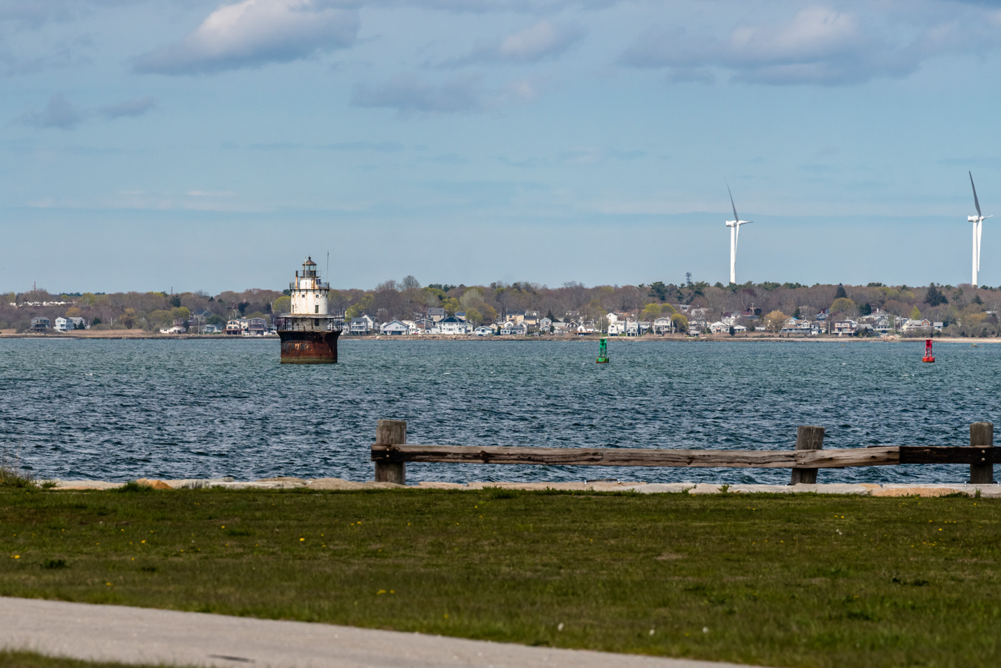Butler Flats Lighthouse seen from Fort Taber Park