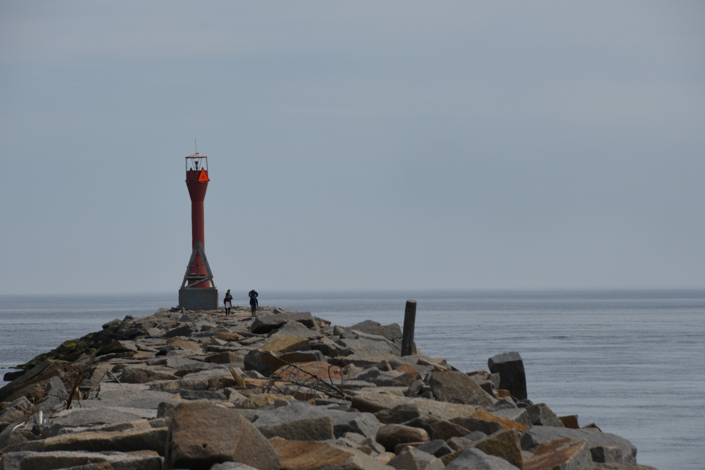 The Scusset Beach Cape Cod Canal breakwater
