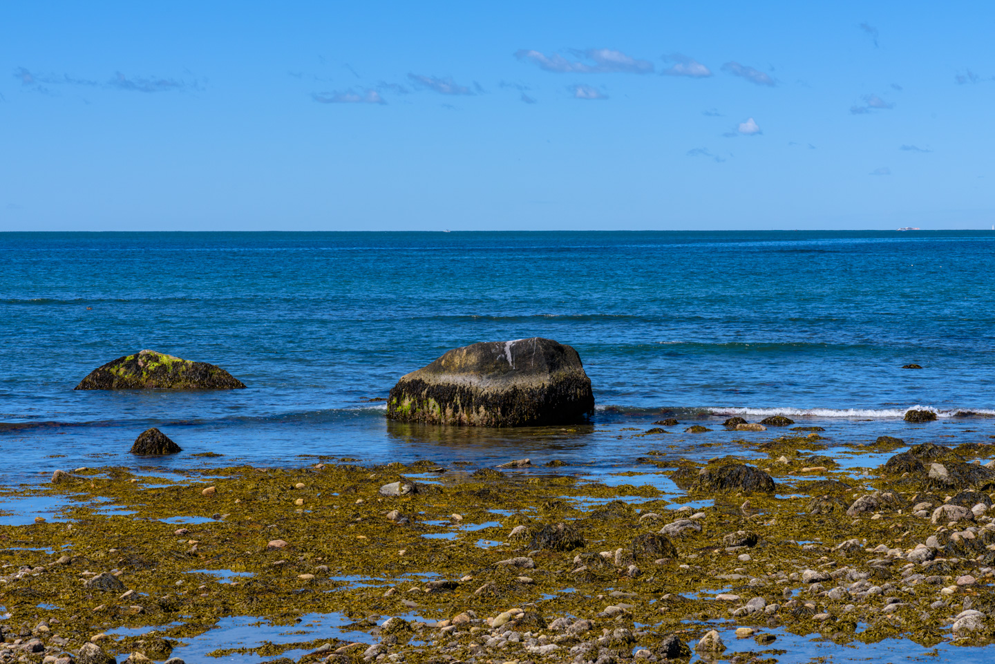 View out into Buzzards Bay from Gooseberry Island